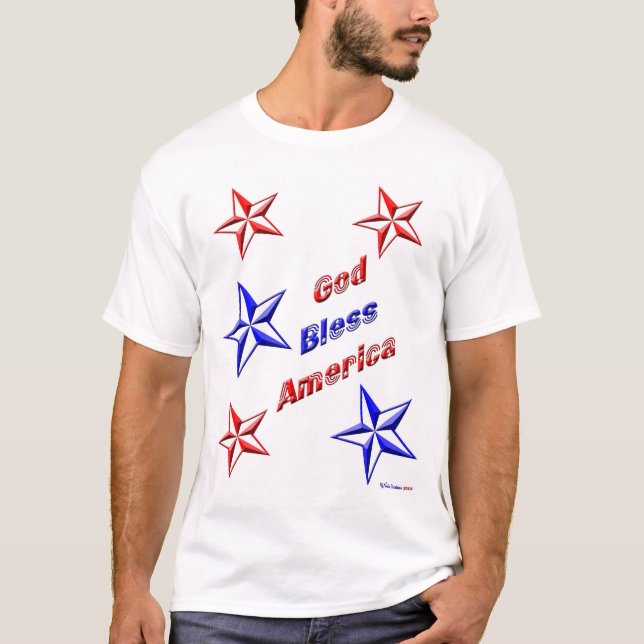 T-shirt Dieu bénissent l'Amérique (Devant)