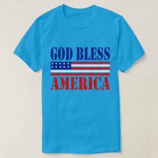 T-shirt Dieu bénit l'Amérique classique patriotique