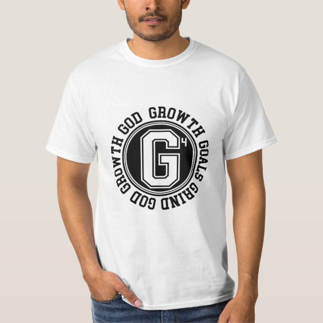 T-shirt Dieu, Croissance, Objectifs, Emblème Grind (Devant)