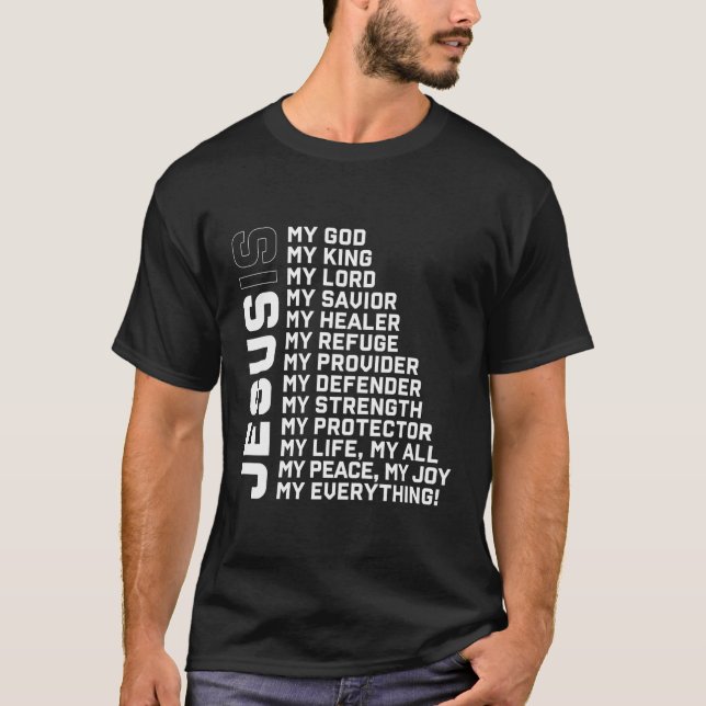 T-shirt Dieu Croyant Don Jésus chrétien Seigneur Jésus Déf (Devant)