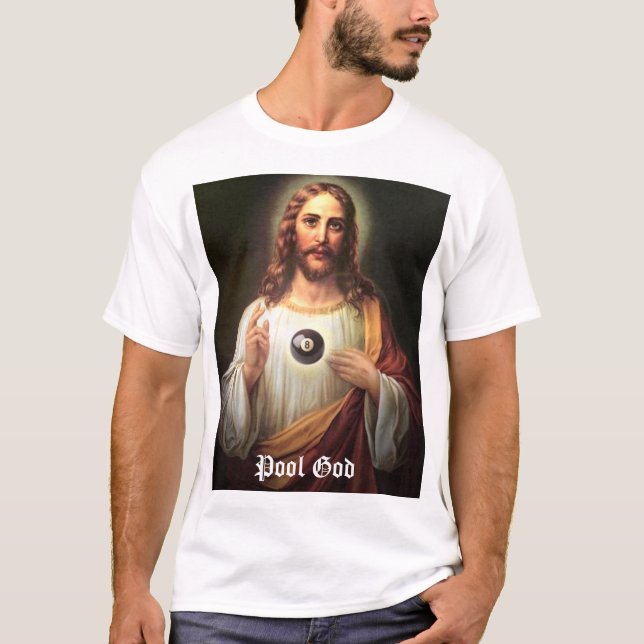T-shirt Dieu de piscine (Devant)