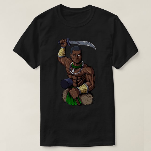 T-shirt Dieu de religion Yoruba Ogun (Design devant)
