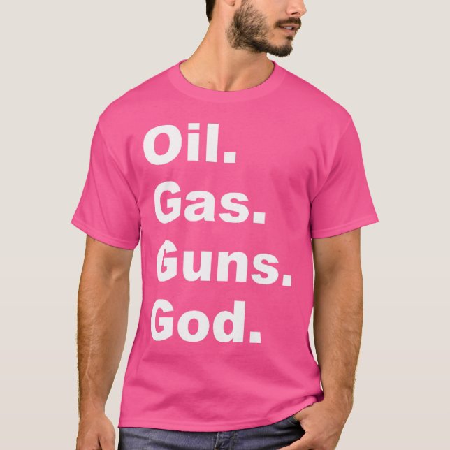 T-shirt Dieu des gaz pétroliers (Devant)
