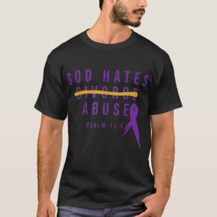 T-shirt Dieu déteste l'abus