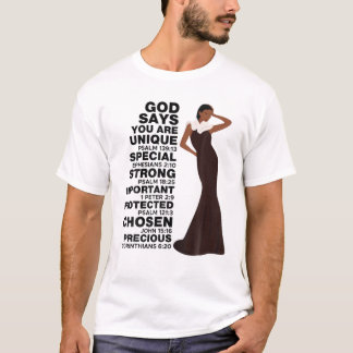 T-shirt Dieu dit Melanin Girl International Women Day Girl