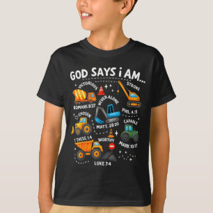 T-shirt Dieu dit que je suis chrétien Versets bibliques Ga