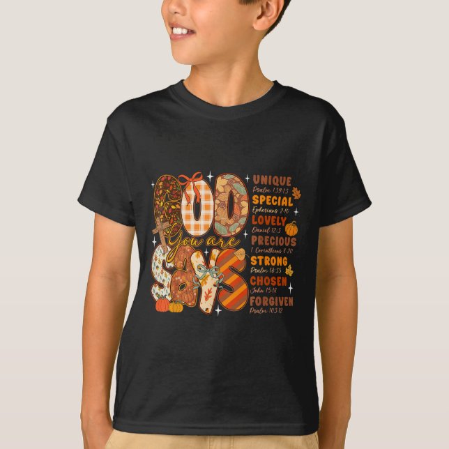 T-shirt Dieu Dit Que Vous Êtes Des Vibes Automnes Automne  (Devant)