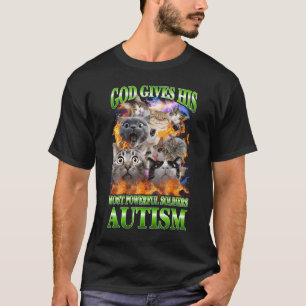 T-shirt Dieu donne son mème de chat drôle le plus puissant