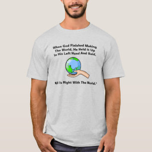 T-shirt Dieu Drôle Est Une T-Chemise Gauche