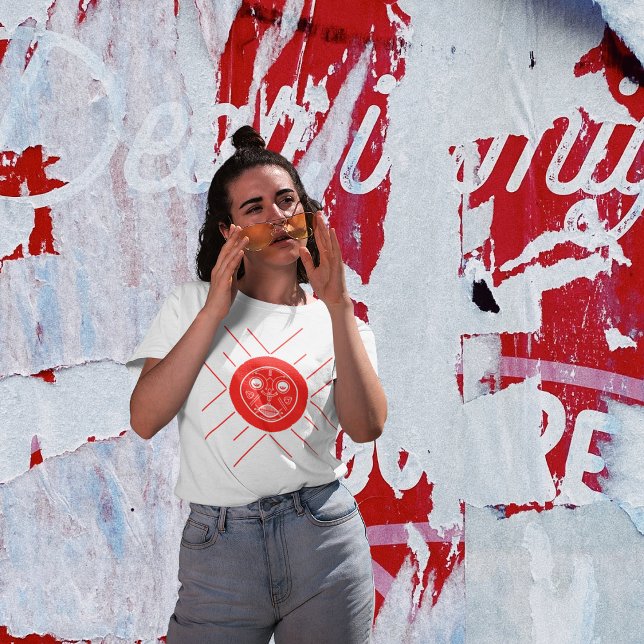 T-shirt Dieu du soleil tribal (Women with sunglasses posing on the streets)
