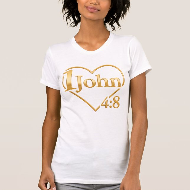 T-shirt Dieu est amour - 1 Jean 4:8 par All43 (Devant)