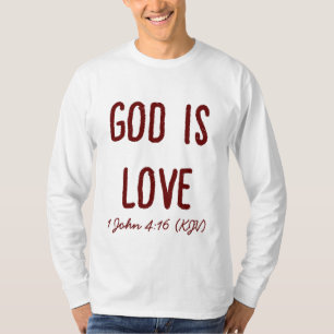 T-shirt Dieu est amour - Bible Verse - Saint Valentin