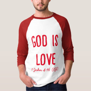 T-shirt Dieu est amour - Bible Verse - Saint Valentin
