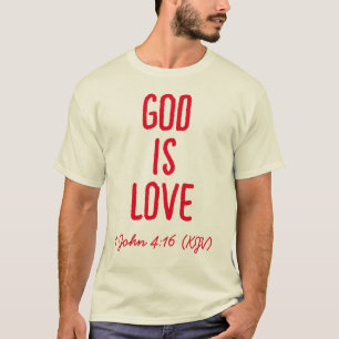 T-shirt Dieu est amour - Bible Verse - Saint Valentin