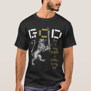 T-shirt Dieu est la seule solution – Conception inspirée p