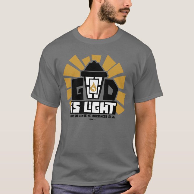 T-shirt Dieu est Lumière (Devant)