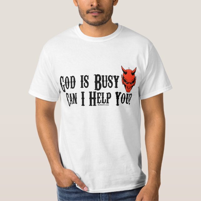 T-shirt Dieu est occupé (Devant)