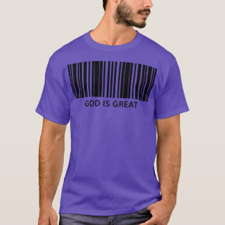T-shirt Dieu est un grand code barre