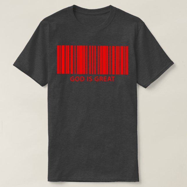 T-shirt Dieu est un grand code Red Bar (Design devant)