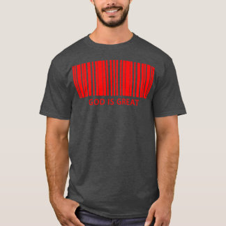 T-shirt Dieu est un grand code Red Bar