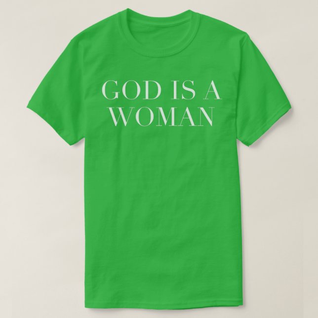 T-shirt Dieu est une femme (Design devant)