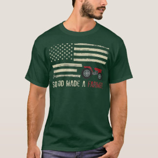T-shirt Dieu Faisait Un Agriculteur