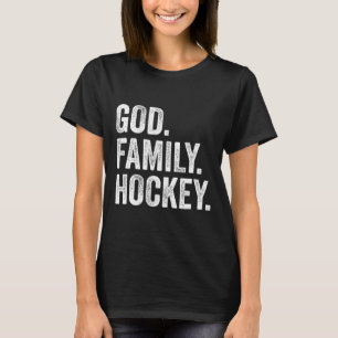 T-shirt Dieu Famille Hockey
