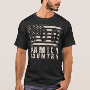 T-shirt Dieu Famille Pays Patriotique Fier Soldat USA Mem