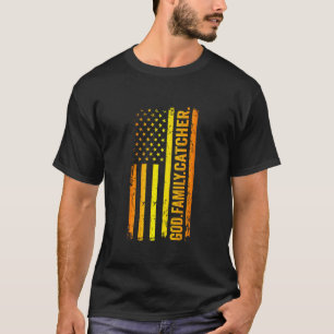 T-shirt Dieu Famille Receveur Drapeau Américain US Fête de