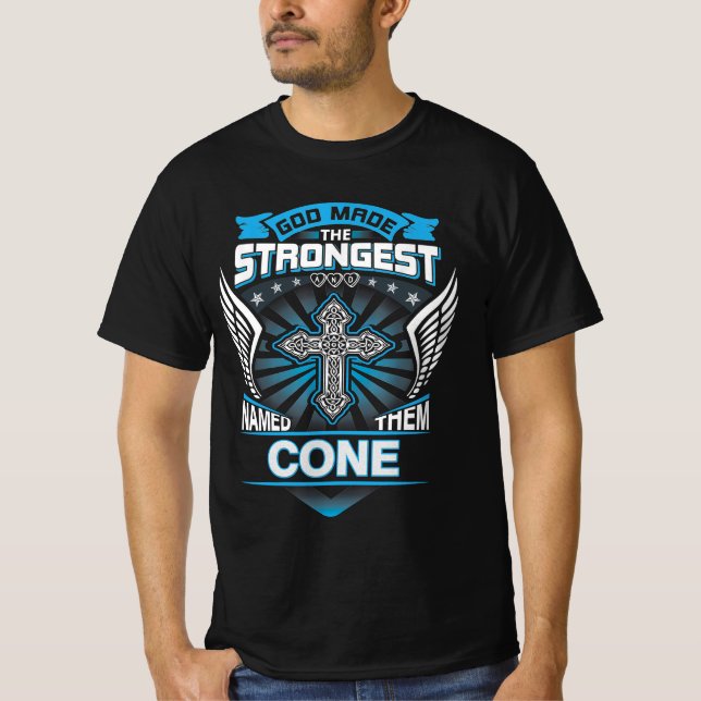 T-shirt Dieu Fut Le Plus Fort Et Les Nomma Cone (Devant)