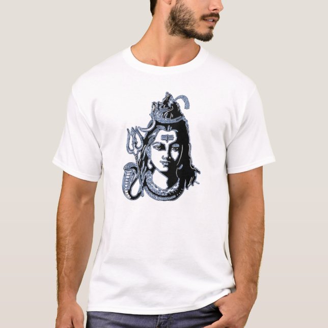 T-shirt Dieu hindoue Mahadev Seigneur Shiva bénédictions (Devant)