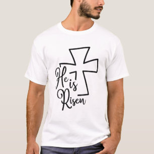 T-shirt Dieu Il Est Ressuscité Foi Christian Jésus Aimants