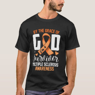 T-shirt Dieu je suis un survivant survivant de la sclérose