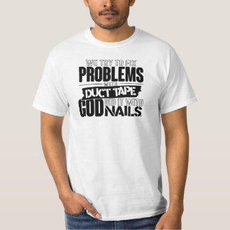 T-shirt Dieu l'a fait avec des clous