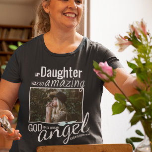 T-shirt Dieu leur fit un ange   Photo Funéraire Souvenir