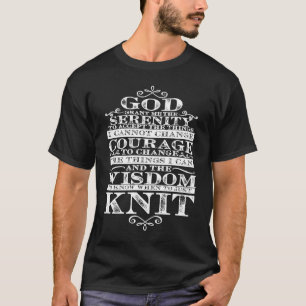 T-shirt Dieu M'Accorde la Sérénité Tricot Prière pour Chré