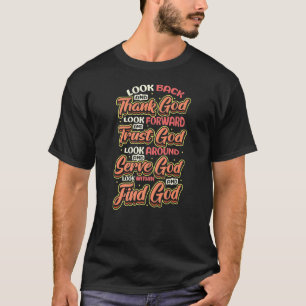 T-shirt Dieu Merci Confiance Dieu Trouver Dieu Religieux