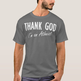 T-shirt Dieu merci, je suis athée