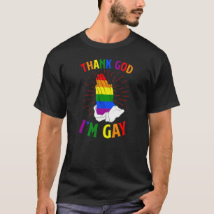 T-shirt Dieu merci Je suis Gay Lgbtq Église Gay pride chré