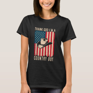 T-shirt Dieu merci, je suis un garçon de musique country C