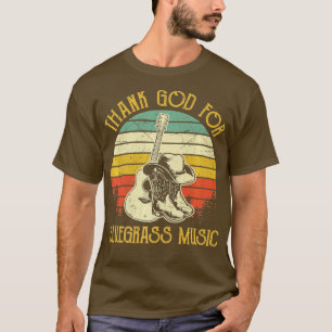 T-shirt Dieu Merci pour Bluegrass Music Pays Southern Wes