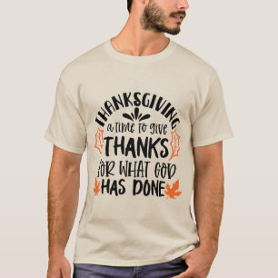 T-shirt Dieu merci Thanksgiving word art