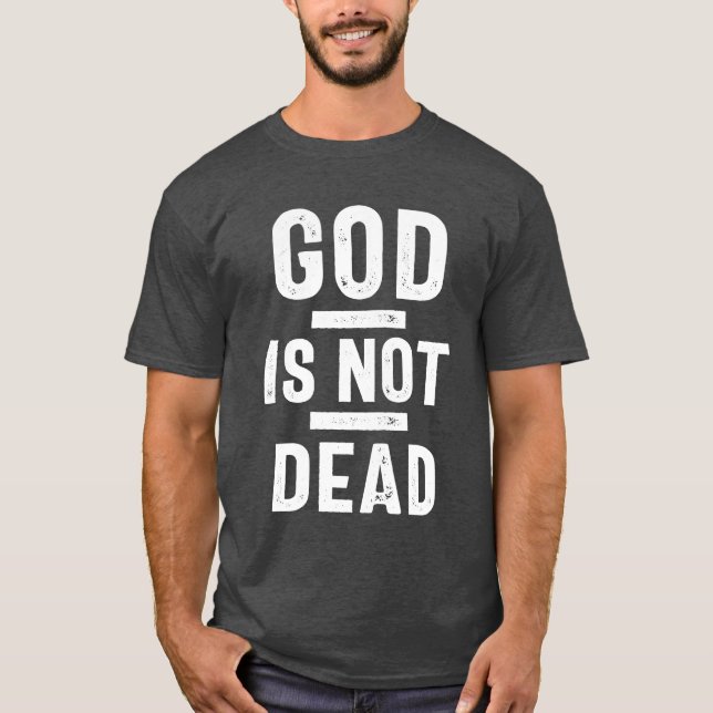 T-shirt Dieu n'est pas mort | Christian (Devant)