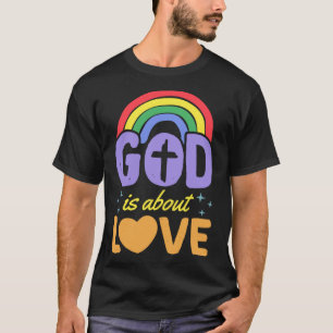 T-shirt Dieu parle d'amour Gay pride chrétien Bohemian Rai