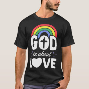 T-shirt Dieu parle d'amour Gay pride chrétien Bohemian Rai