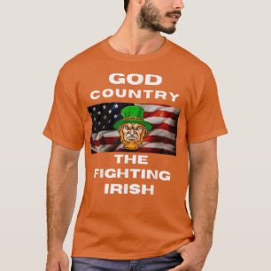 T-shirt Dieu Pays Le Combat Irlandais