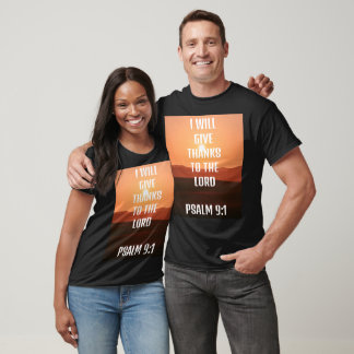 T-shirt dieu puissant cite "Je donnerai merci