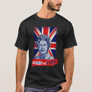 T-shirt Dieu Sauve La Reine D'Angleterre Patriotique Angla