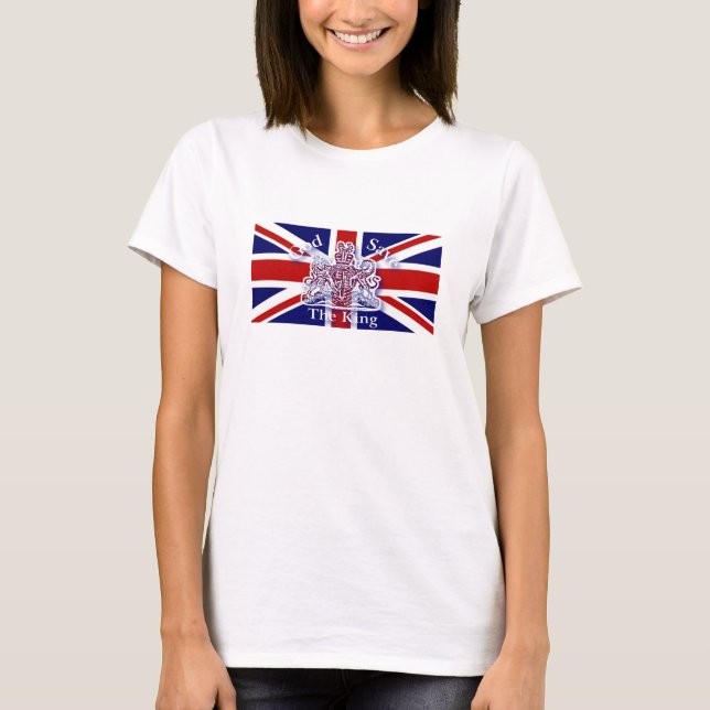 T-shirt Dieu sauve le roi Tee - shirt commémoratif (Devant)