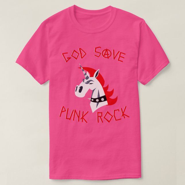 T-shirt Dieu Sauvez Punk Rock Son Idée Cadeau Non Morte (Design devant)